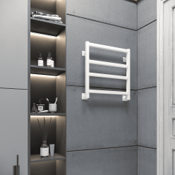 Полотенцесушитель водяной Stinox Ancona 50x50 белый матовый