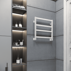 Полотенцесушитель водяной Stinox Ancona 50x50 белый глянец