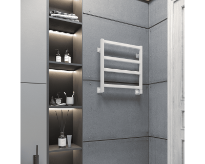 Полотенцесушитель водяной Stinox Ancona 50x50 белый глянец