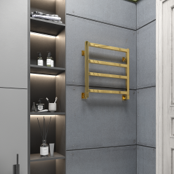 Полотенцесушитель водяной Stinox Ancona 50x50 золото глянец