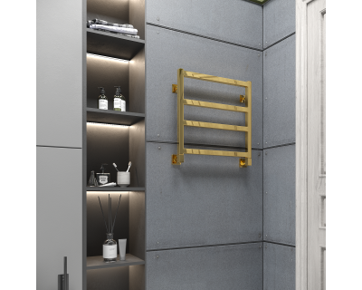 Полотенцесушитель водяной Stinox Ancona 50x50 золото глянец
