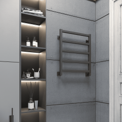 Полотенцесушитель водяной Stinox Ancona 50x60 черный матовый