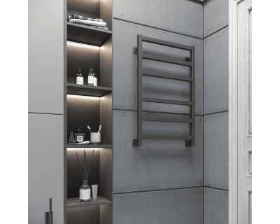 Полотенцесушитель водяной Stinox Ancona 50x80 черный матовый