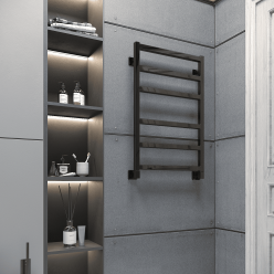 Полотенцесушитель водяной Stinox Ancona 50x80 черный глянец