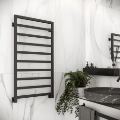 Полотенцесушитель водяной Stinox Bergamo 50x100 черный матовый