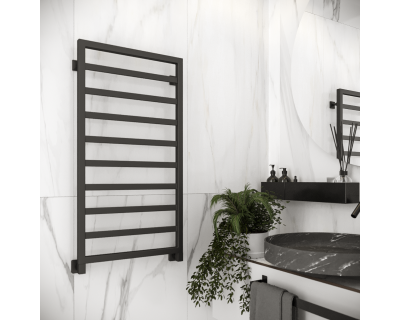 Полотенцесушитель водяной Stinox Bergamo 50x100 черный матовый