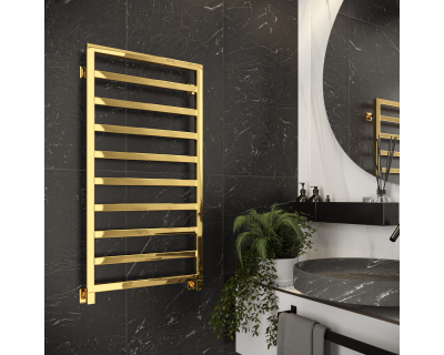 Полотенцесушитель водяной Stinox Bergamo 50x100 золото глянец