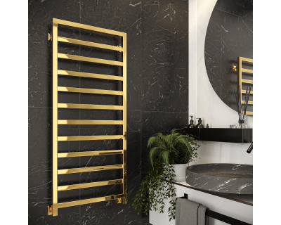 Полотенцесушитель водяной Stinox Bergamo 50x120 золото глянец