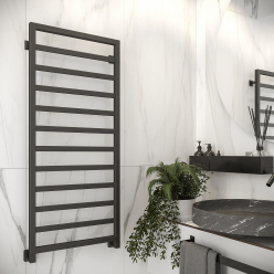 Полотенцесушитель водяной Stinox Bergamo 50x120 черный матовый