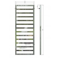 Полотенцесушитель водяной Stinox Bergamo 50x140 белый глянец