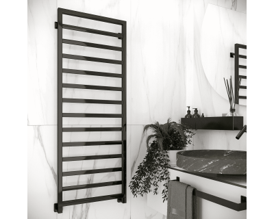 Полотенцесушитель водяной Stinox Bergamo 50x140 черный глянец