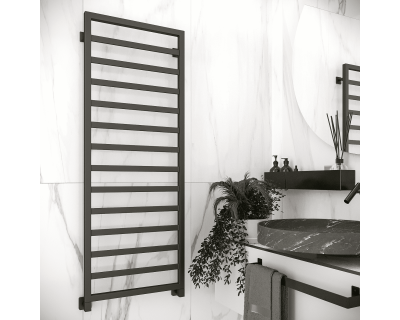 Полотенцесушитель водяной Stinox Bergamo 50x140 черный матовый