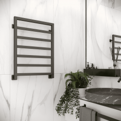 Полотенцесушитель водяной Stinox Bergamo 50x70 черный матовый