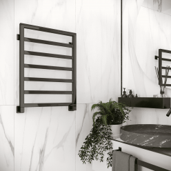 Полотенцесушитель водяной Stinox Bergamo 50x70 черный глянец