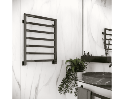 Полотенцесушитель водяной Stinox Bergamo 50x70 черный глянец