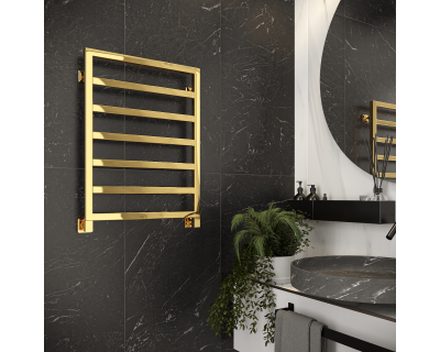 Полотенцесушитель водяной Stinox Bergamo 50x70 золото глянец