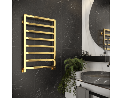 Полотенцесушитель водяной Stinox Bergamo 50x80 золото глянец