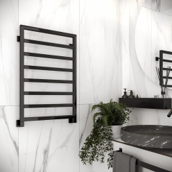 Полотенцесушитель водяной Stinox Bergamo 50x80 черный глянец