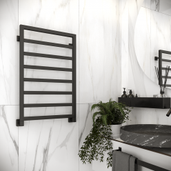Полотенцесушитель водяной Stinox Bergamo 50x80 черный матовый