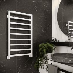 Полотенцесушитель водяной Stinox Bergamo 50x90 белый матовый