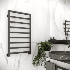 Полотенцесушитель водяной Stinox Bergamo 50x90 черный матовый