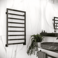 Полотенцесушитель водяной Stinox Bergamo 50x90 черный глянец