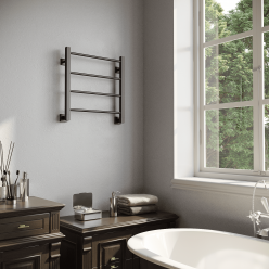 Полотенцесушитель водяной Stinox Classic 50x50 черный матовый