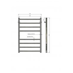 Полотенцесушитель водяной Stinox Classic 50x80 золото сатин