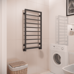 Полотенцесушитель водяной Stinox Corsa 50x100 черный матовый