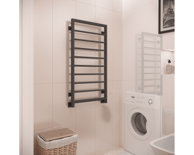 Полотенцесушитель водяной Stinox Corsa 50x100 черный матовый