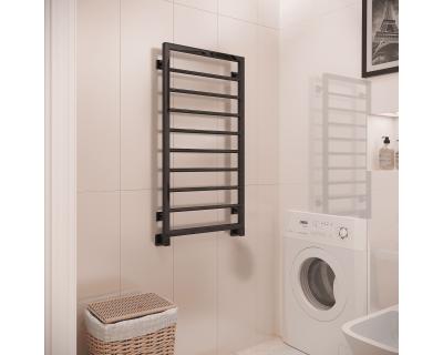 Полотенцесушитель водяной Stinox Corsa 50x100 черный глянец