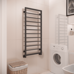 Полотенцесушитель водяной Stinox Corsa 50x120 черный матовый