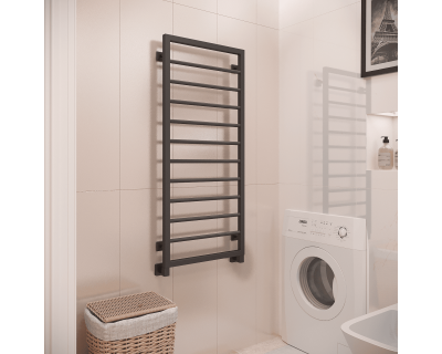 Полотенцесушитель водяной Stinox Corsa 50x120 черный матовый