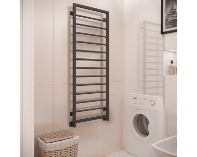 Полотенцесушитель водяной Stinox Corsa 50x140 черный матовый