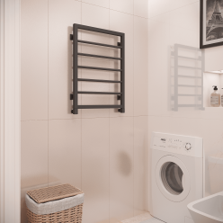 Полотенцесушитель водяной Stinox Corsa 50x70 черный матовый