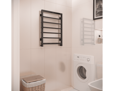 Полотенцесушитель водяной Stinox Corsa 50x70 черный глянец