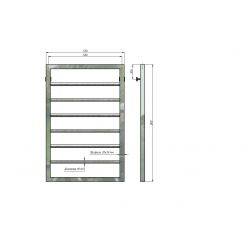 Полотенцесушитель водяной Stinox Corsa 50x80 белый матовый