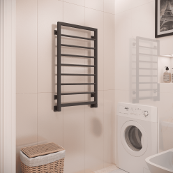 Полотенцесушитель водяной Stinox Corsa 50x90 черный матовый