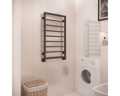 Полотенцесушитель водяной Stinox Corsa 50x90 черный матовый