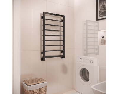 Полотенцесушитель водяной Stinox Corsa 50x90 черный глянец