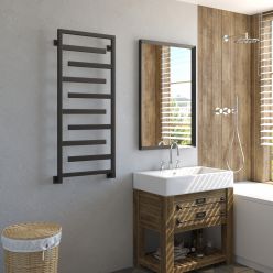 Полотенцесушитель водяной Stinox Corsica 50x120 черный матовый