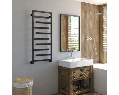 Полотенцесушитель водяной Stinox Corsica 50x120 черный глянец