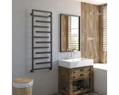 Полотенцесушитель водяной Stinox Corsica 50x140 черный матовый