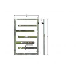 Полотенцесушитель водяной Stinox Corsica 50x80 белый матовый