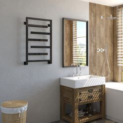 Полотенцесушитель водяной Stinox Corsica 50x80 черный глянец