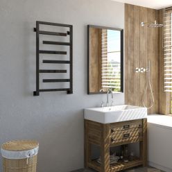 Полотенцесушитель водяной Stinox Corsica 50x90 черный глянец