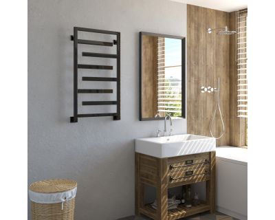 Полотенцесушитель водяной Stinox Corsica 50x90 черный глянец