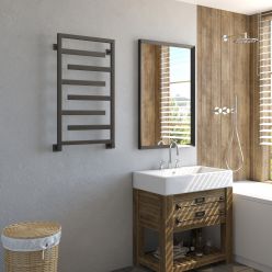 Полотенцесушитель водяной Stinox Corsica 50x90 черный матовый