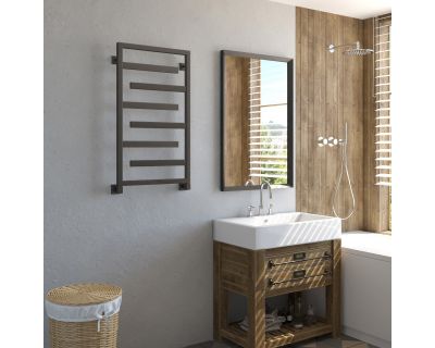 Полотенцесушитель водяной Stinox Corsica 50x90 черный матовый