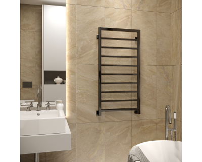 Полотенцесушитель водяной Stinox Croma 50x100 черный глянец